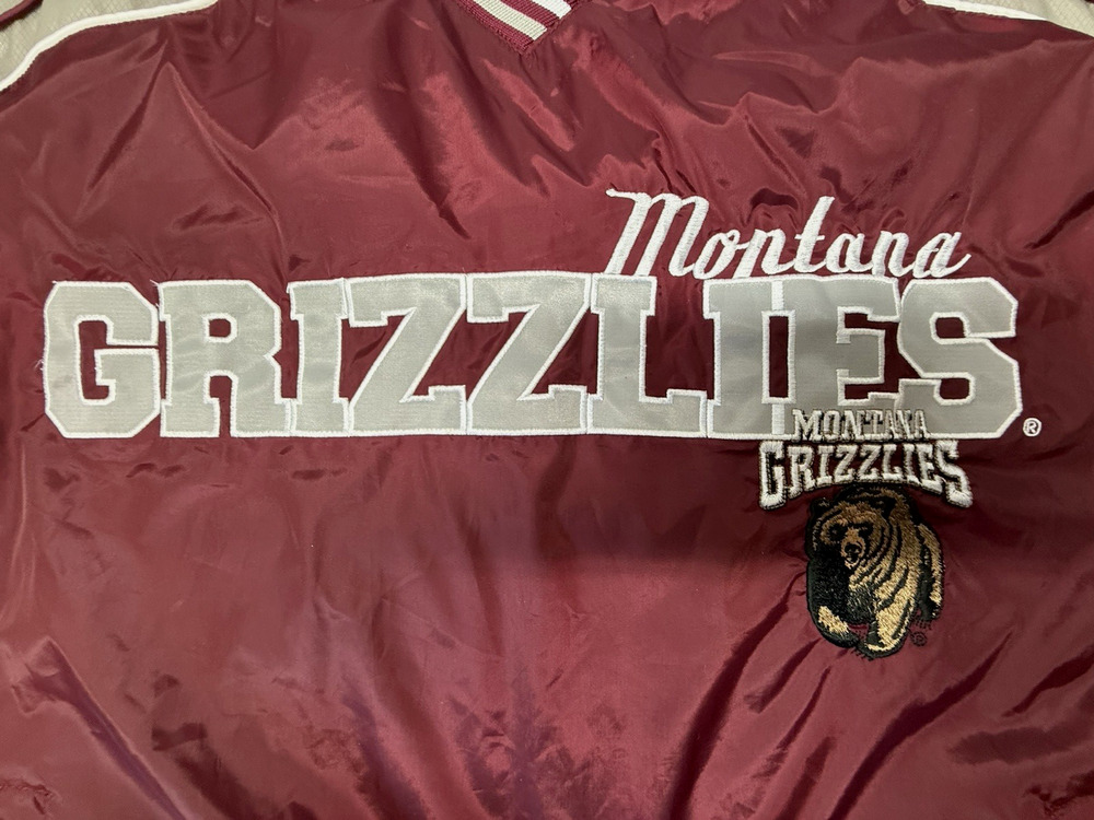 Vintage University of Montana Grizzlies Pullover Jacket Mens XL GIII Carl Banks